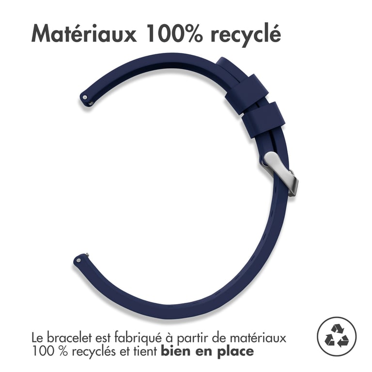 Bracelet 24mm Connexion universelle en silicone - vue 6