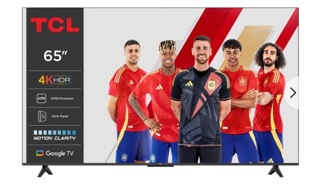 TCL P61 65P61KX7 TV 165,1 cm (65'') 4K Ultra HD Smart TV Noir, Métallique