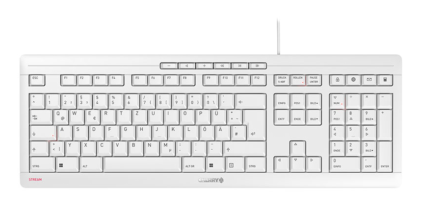 CHERRY STREAM clavier Bureau USB QWERTZ Allemand Neuf - vue 4