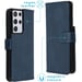 imoshion Étui de télephone portefeuille pour Samsung Galaxy S21 Ultra - Bleu foncé