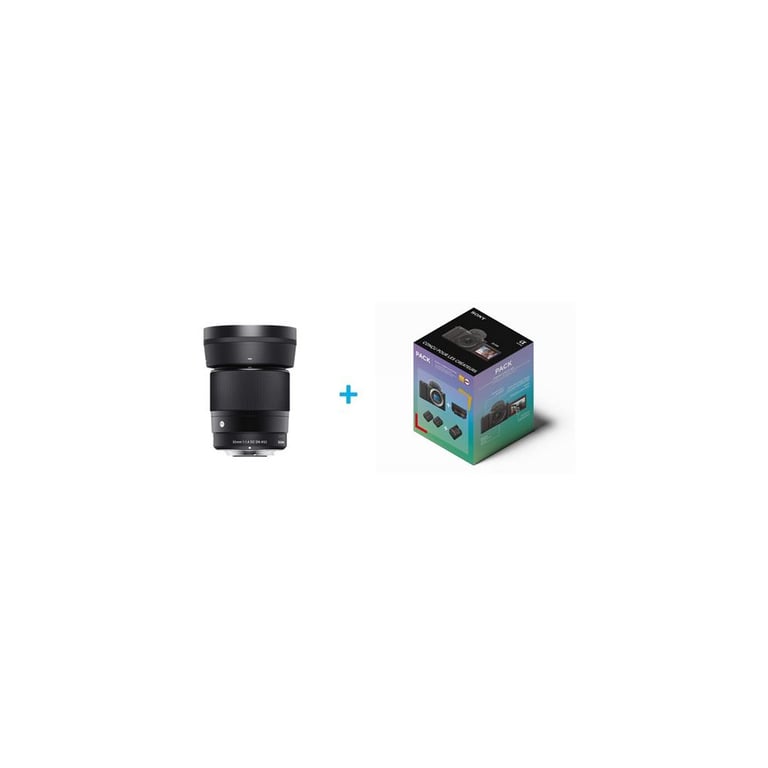Objectif photo Sigma 30mm f/1.4 DC DN Contemporary pour Sony E Noir - Neuf