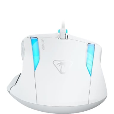 Souris gaming filaire - Turtle Beach Kone? II - Ultra légere - Blanc, 26 000 DPI, 23 fonctions personnalisables