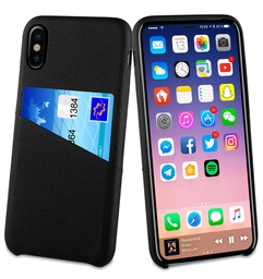 Coque Card Case Noir: Apple Iphone X/Xs