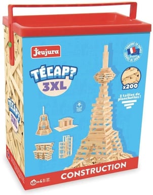 Jeu de construction en bois - TECAP 3XL - 200 planchettes - Mixte - A partir de 4 ans