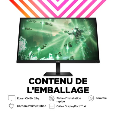 OMEN by HP Monitor gaming de 27 pulgadas, QHD y 165 Hz - OMEN 27q