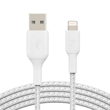 Belkin CAA002BT3MWH cable de conector Lightning 3 m Blanco