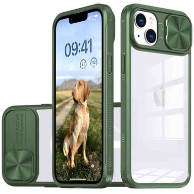 imoshion Coque arrière Camslider pour Apple iPhone 13 - Vert foncé
