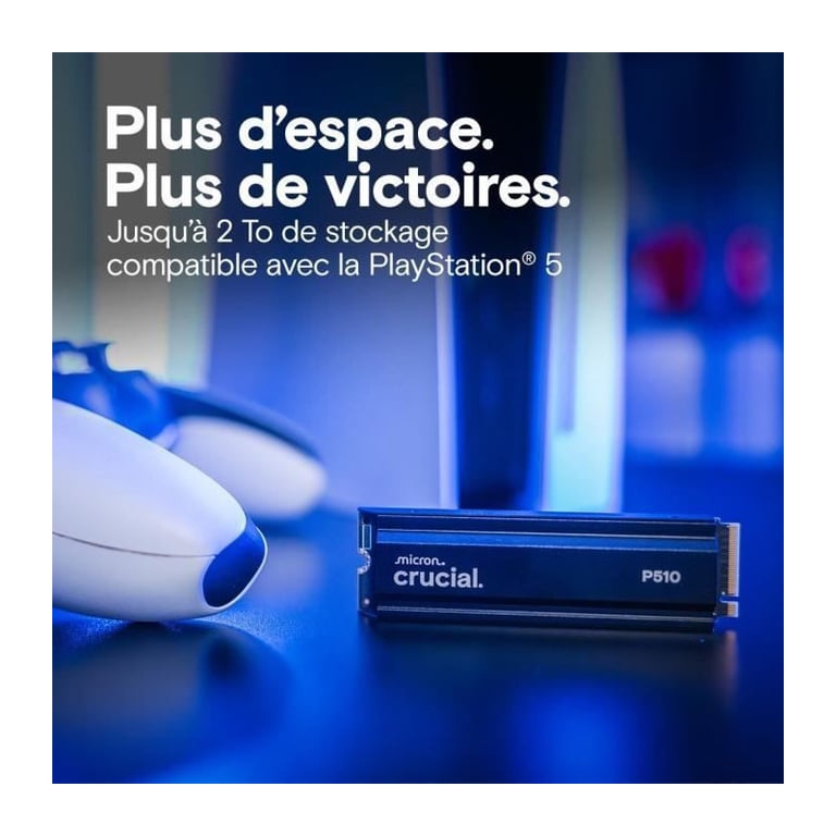 Crucial P510 2280 Avec dissipateur - vue 4
