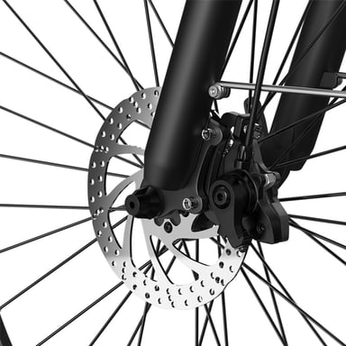Bicicleta eléctrica Velopro C1 con batería de 36 V y 13 Ah y transmisión Shimano de 7 velocidades - negra