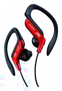 JVC HA-EB75-RN-U écouteur/casque Écouteurs Avec fil Crochets auriculaires Sports Noir, Rouge