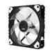 NOX H-Fan Pro LED WHITE Ventilateur 12 cm Noir, Blanc 1 pièce(s)