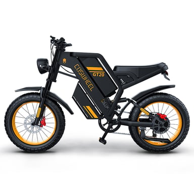 Moto eléctrica todoterreno COSWHEEL GT20 de 20 pulgadas con motor de 1000 W y batería de 48 V y 25 Ah