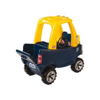 Auto a cavalcare Little Tikes Cozy Coupe Truck con pavimento rimovibile, clacson, porta e seggiolino per bambini, 18 mesi+ blu