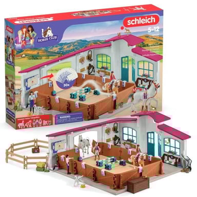 Grand Manege Equestre, Set di figure e accessori, Schleich 42639 Horse Club, Per bambini dai 5 anni in su