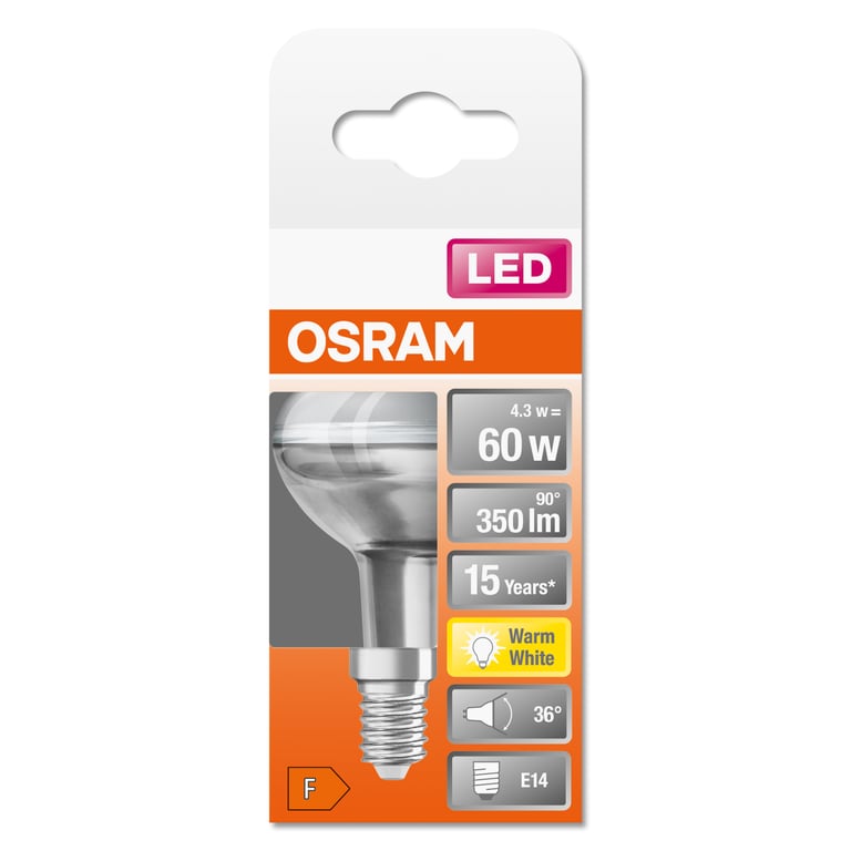 OSRAM Spot R50 LED verre E14 345lm Chaud - vue 2