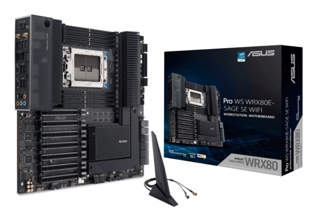 ASUS WRX80E SAGE SE WIFI AMD WRX80 Socket SP3 ATX étendu Neuf