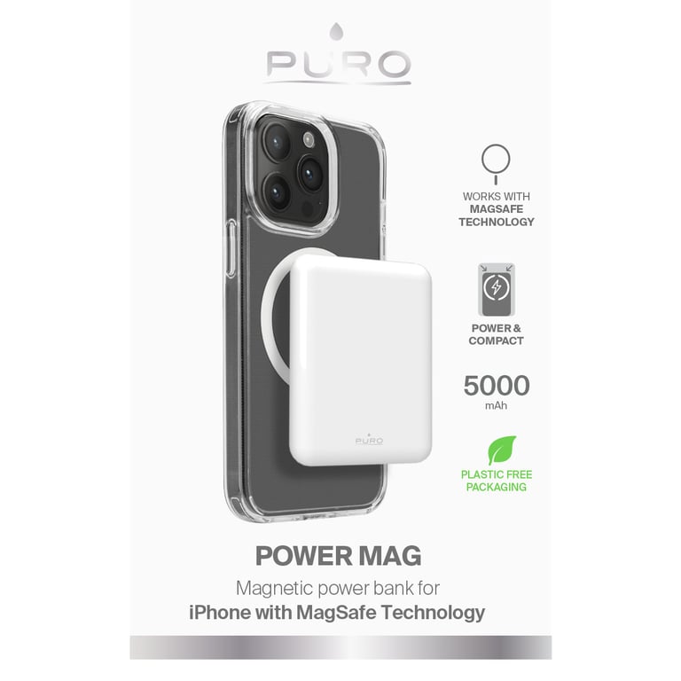 PURO Power Mag 5000 mAh Recharge sans fil Neuf - vue 2