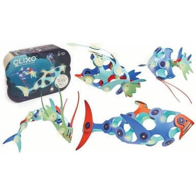 Gipsy Ocean Creatures CLIXO - Jouet de construction magnétique phosphorescent - 24 pcs - Neuf - vue 3