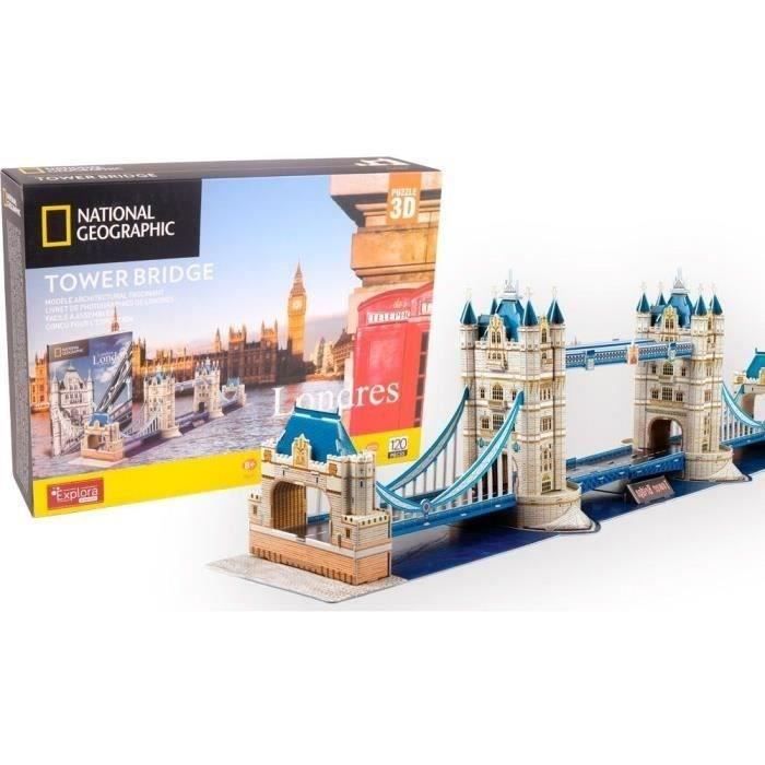 Puzzle 3D Tower Bridge Jeu de construction EXPLORA 120 pièces Dès - vue 2