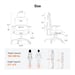 NEWTRAL Chaise Standard NT001 avec soutien lombaire adaptatif, chaise ergonomique, accoudoirs et appuie-tête réglables, base en nylon
