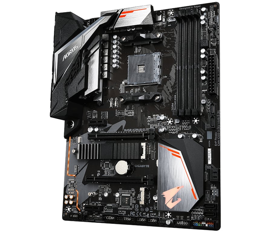 GIGABYTE B450 AORUS Elite V2 AMD B450 Emplacement AM4 ATX - Neuf