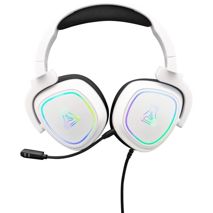 Casque Gaming RGB THE G-LAB - Compatible PC, PS4, XboxOne - Blanc - The  G-Lab