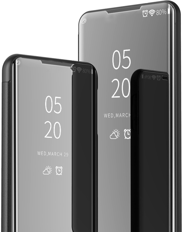 Clapet Miroir pour SAMSUNG Galaxy A12 Protection Clear View Maquillage