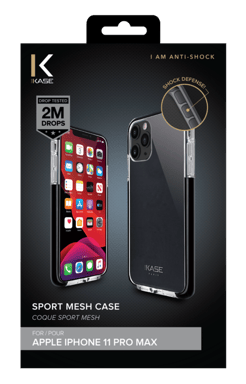 Custodia Sport Mesh per Apple iPhone 11 Pro Max, Jet Black