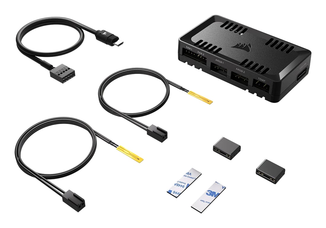 CORSAIR Commander Duo Lighting and Fan Controller ARGB and iCUE LINK Hybrid - vue 9