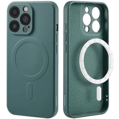 imoshion Coque Couleur avec MagSafe pour Apple iPhone 13 Pro - Vert foncé