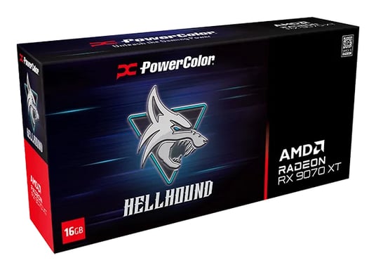PowerColor Hellhound AMD Radeon RX 9070 XT 16GB GDDR6 OC