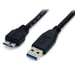 StarTech.com Cable 50cm USB 3.0 Super Speed SS Micro USB B Macho a USB A Macho Adaptador - Negro