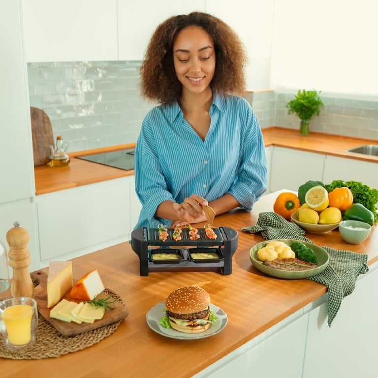 Raclette Cecotec Cheese&Grill 3200 Pocket – 320 W, 2 Personnes, Plaque Antiadhésive - vue 4