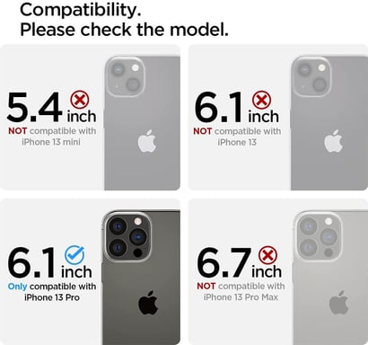 Protection d'écran pour iPhone 13 / iPhone 13 Pro, transparent Apple 1 pièce(s)