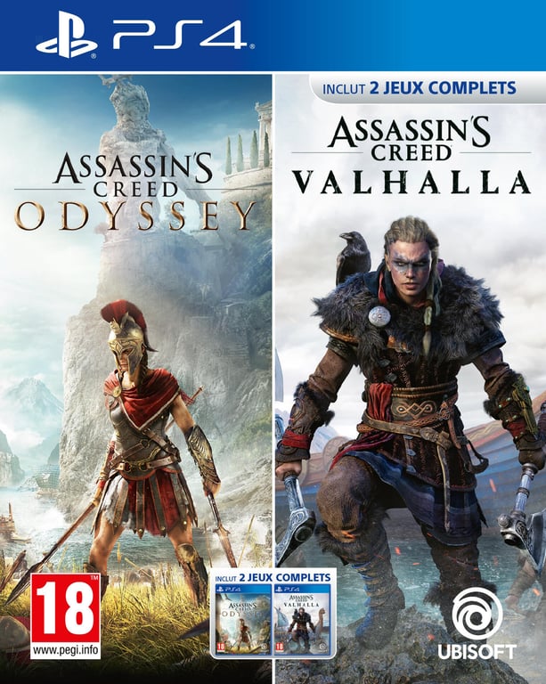 Compilation Assassin’ Creed Odyssey + Assassin' Creed Valhalla PS4 - vue 5