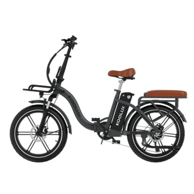 VéLo Électrique KOOLUX X16 | Moteur 250W | Batterie 48V 15.6Ah | Pneus 20 Pouces | Vitesse Max 25 km/h | Autonomie 70-100 km | Gris