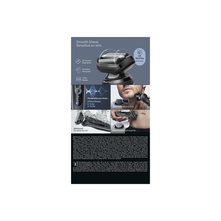 Rasoir Électrique Braun Series 6 62-G1650s – Autonomie 60 Min, Charge Rapide 5 Min - vue 4