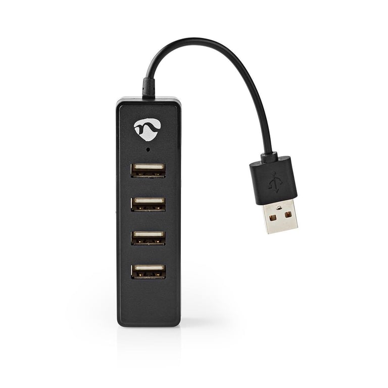 Nedis Hub USB A vers 4x Ports USB A UHUBU2420BK
