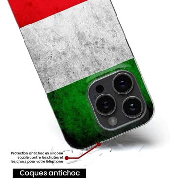 Coque en silicone - Compatible Apple iPhone 14 Plus - design drapeau italie