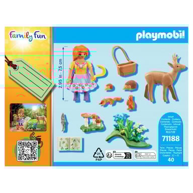 Erborista con animali della foresta - Set di gioco educativo