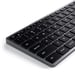 Satechi Teclado QWERTY retroiluminado USB-C Slim W3 con cable y teclado numérico Gris