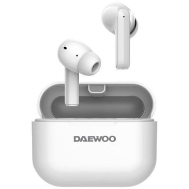 Auriculares Bluetooth Daewoo DW2002 con estuche de carga- Autonomía 6h- Blancos