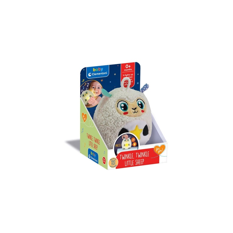Clementoni Baby for You Twinkle Twinkle Little Sheep Veilleuse pour Enfants Jeu de Petite enfance de +Mouton avec lumières et Sons relaxants Support pour Sommeil Serein - vue 2