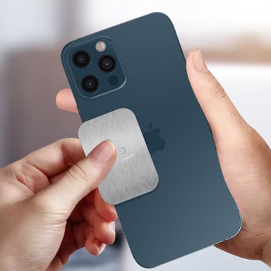 XO Y2 Lot d'autocollants pour support voiture magnétique ou coque de téléphone (3pcs) Argent