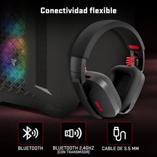Casque Gaming Tempest GHS PRO 35 Overlord – Inalámbricos, Circum-Auriculaire - vue 3