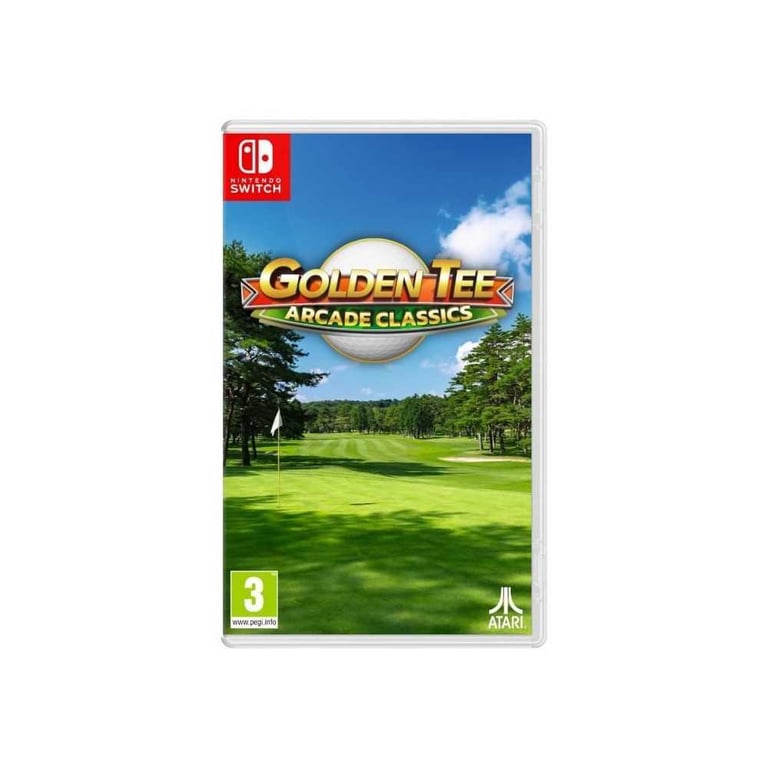 Jeu Nintendo Switch JUST FOR GAMES Golden Tee Arcade Classics Golf arcade rétro Noir - Neuf
