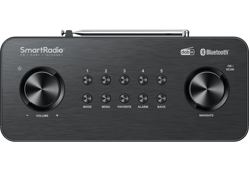 Radio Kenwood CR-ST100S-B – DAB+, Bluetooth, 20W, Wi-Fi, USB - vue 5
