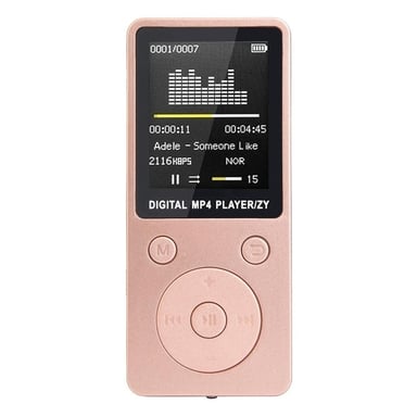 Lecteur Mp4 MP3 Écran 1.8 Pouce Baladeur Enregistreur Fm Radio Micro SD Rose YONIS