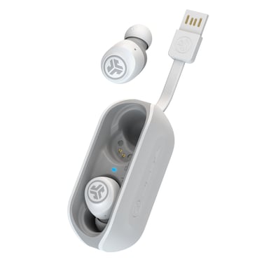 JLab IEUEBGOAIRRWHTGRY82 Cuffie wireless Musica Cuffie USB Type-A Bluetooth Bianco