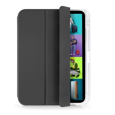 Port Designs 201351 funda para tableta 27,9 cm (11'') Folio con soporte para tarjetas Negro, Transparente